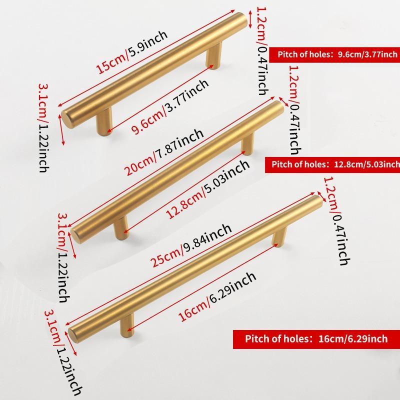 Cabinet Handle, Gold Handle with Screw, Stylish Bedroom Furniture Handle, Elegant Drawer Knob for Home Decor, Furniture Hardware, Doorknob