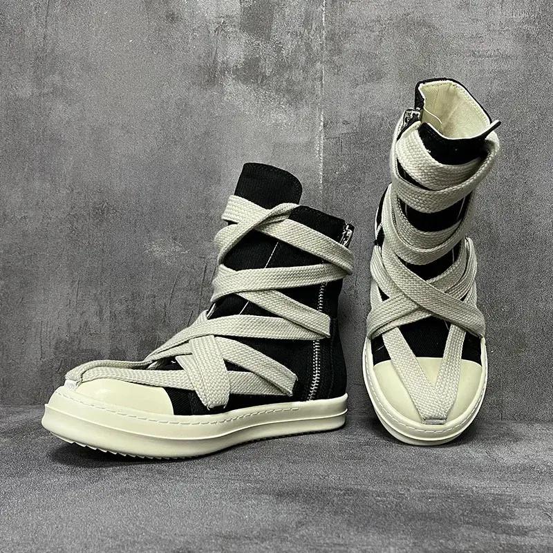 Same design for men and women in 2026. Jumbo Lace Up Sneakers Luxury outdoor shoes   Owens  Autumn Flats Black Boots Men  and Women High Shoes Casual Canvas