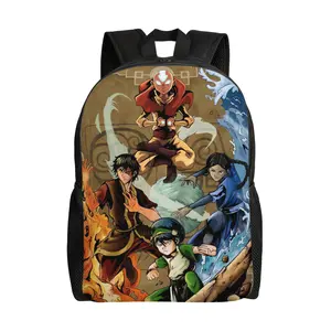 Avatar The Last Airbender Soft Style Backpack with Single Facing Design, Ideal for Neighborhood Walks, Indoor Workdays, Or Casual Dress Codes
