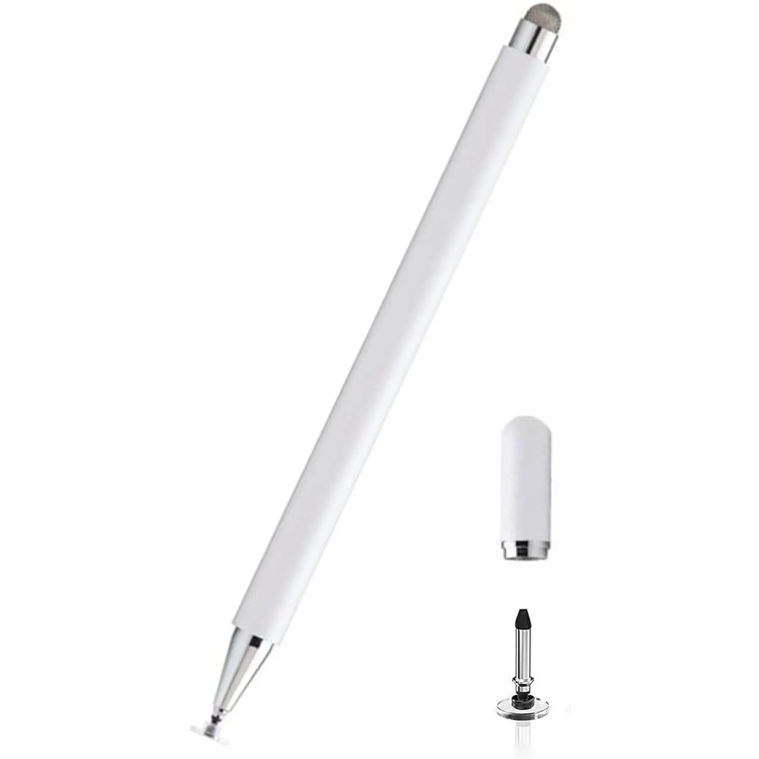 Stylus Pen Samsung Galaxy Tab A11+/A11/A9+/A9/A8+/A8/A7 Universal High Sensitive S Pen  with Samsung/iPhone/iPad/Fire HD/Pixel Android Tablets All Touch Devices (White)