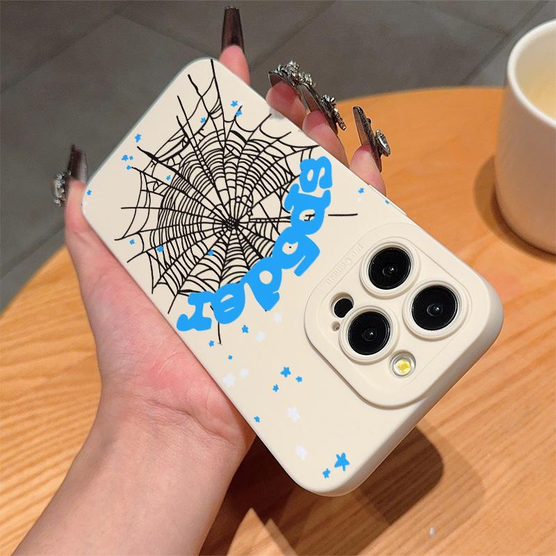 Spider Web Pattern Phone Case, Anti-drop Cellphone Protective Case, Total Protective Shockproof Mobile Phone Cover for iPhone, Casing for iPhone 16 15 14 13 12 11 Pro Max Plus