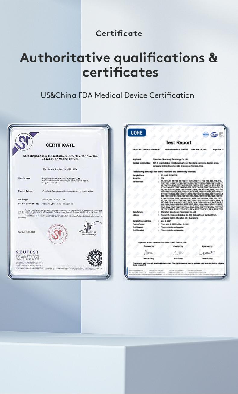 IPL Laser Hair Removal Device with Sapphire Ice-Cooling Technology for Women & Men, Painless & Long-Lasting Hair Remover for Full Body Use at Home, Safe on Face, Bikini Line, Armpits