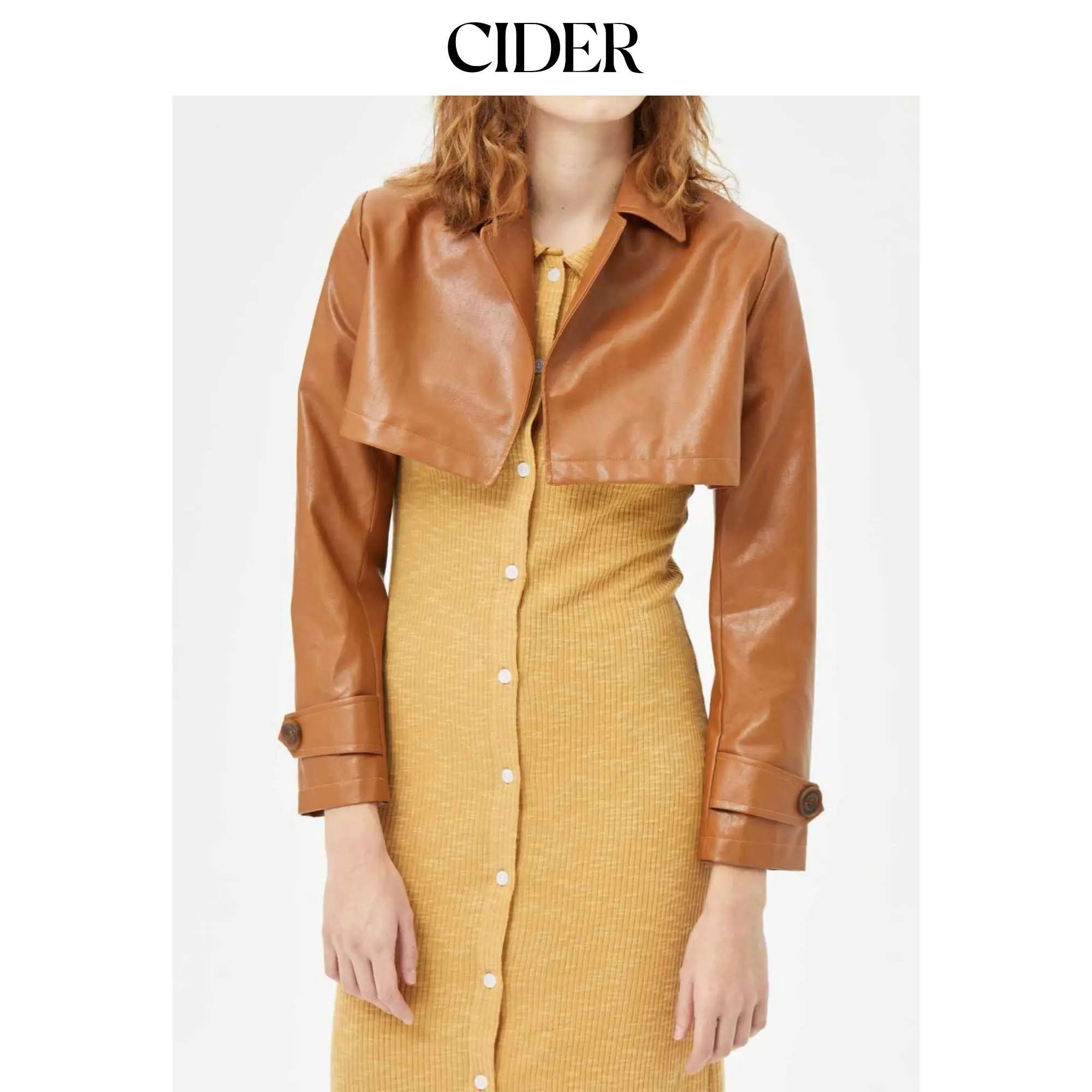 Cider Crop Leather Jacket SummerFinds