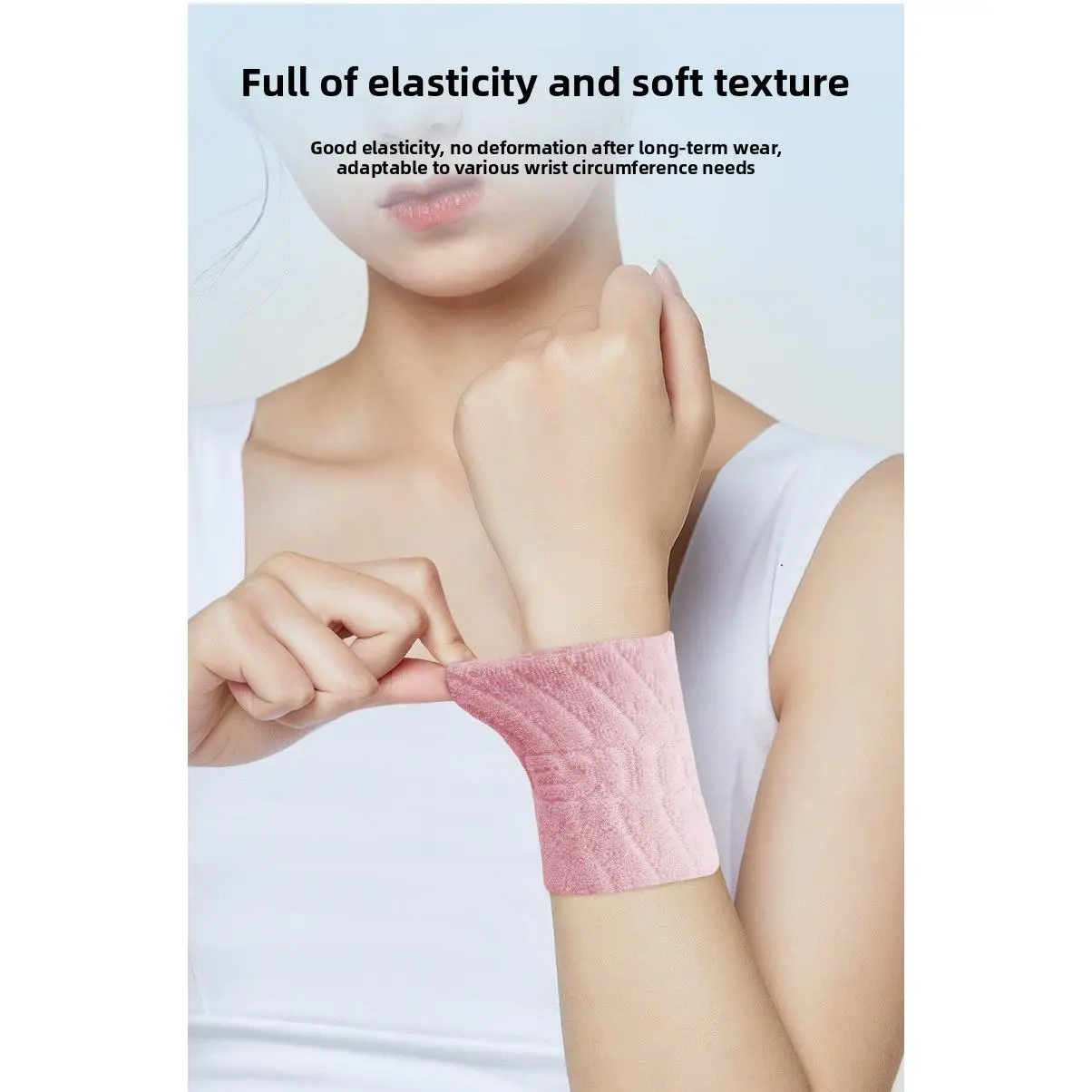 Unisex Elastic Fit Sports Wrist Guards, Sweat-Absorbent, for Basketball, Volleyball, Tendonitis Pain Relief   wristband original   tennis wrist guard