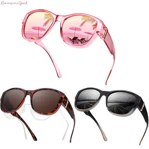 3 Pack Polarized Fit Over Shades for Women, Durable TR90 Frame, Full UV400 Sun Defense, Anti-Glare Design to Wear Over Regular Glasses, Versatile Eyewear for Travel, Driving and Everyday Outdoor Use