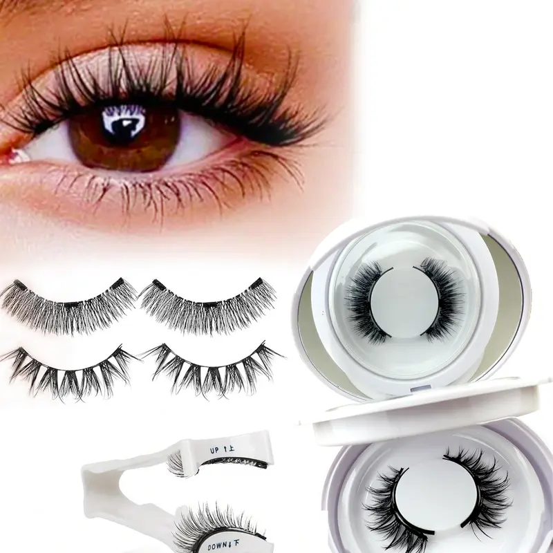 Reusable Magnetic False Eyelashes Set, No Glue Needed, Includes Dedicated Applicator, Alcohol-Free Professional Eye Makeup Tool