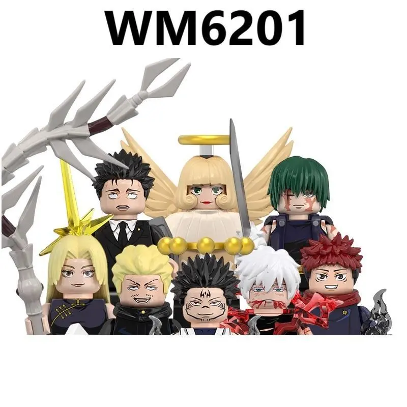 2026 hot item NEW WM6162 WM6163 WM6201 Demon Slayer Set Building Blocks Mini Action Figure Toys Popular toys