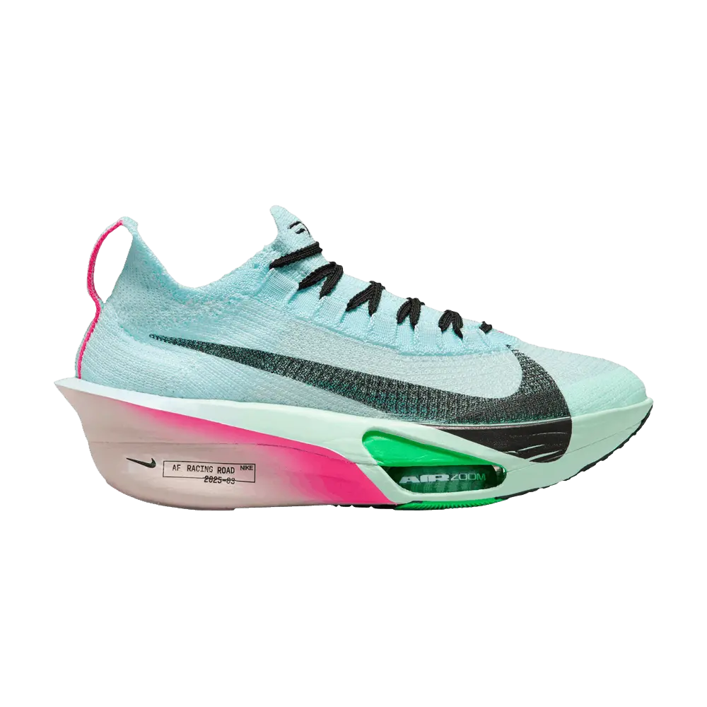 Nike Womens Air Zoom Alphafly NEXT% 3 'Glacier Blue Hyper Pink' (women's sizes) Glacier Blue/Black/Mint Foam/Green Shock/Hyper Pink/Silt Red running shoes FD8315 400