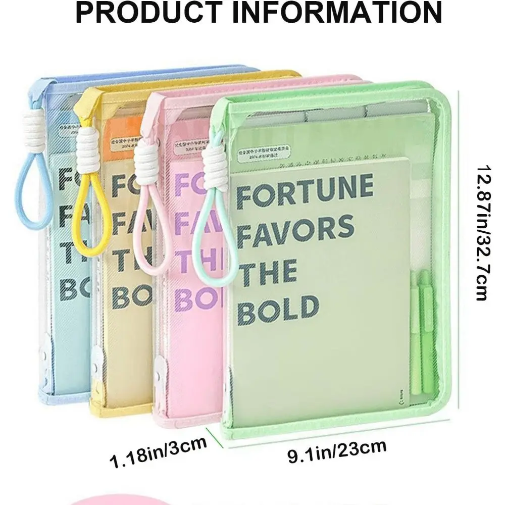 A4 Clear Zippered Book Sleeve, Waterproof Protector Pouch, Portable Office File Storage Organizer for Students & Book Lovers