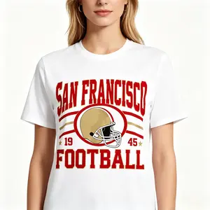 "San Francisco Football Helmet Retro 1946" Graphic Unisex Tee |   All-Season Breathable Top