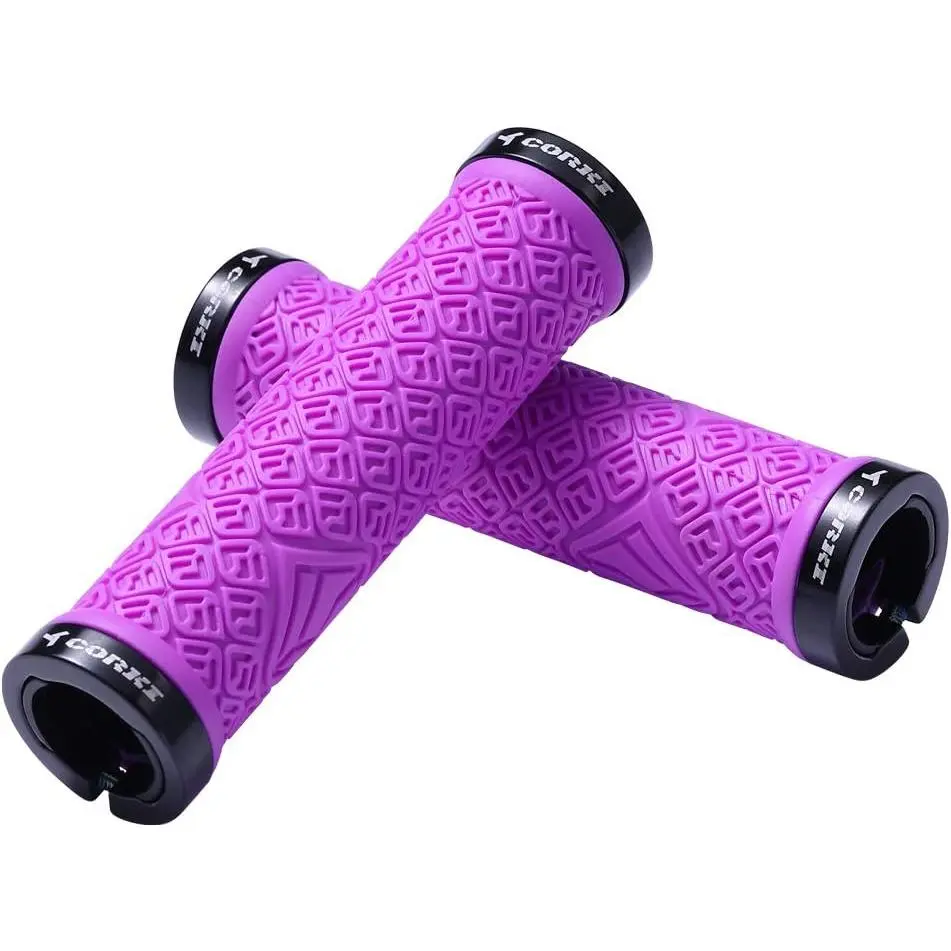 Mountain  Grips,Double Lock  Locking  Handlebar Grips for MTB,Downhill
