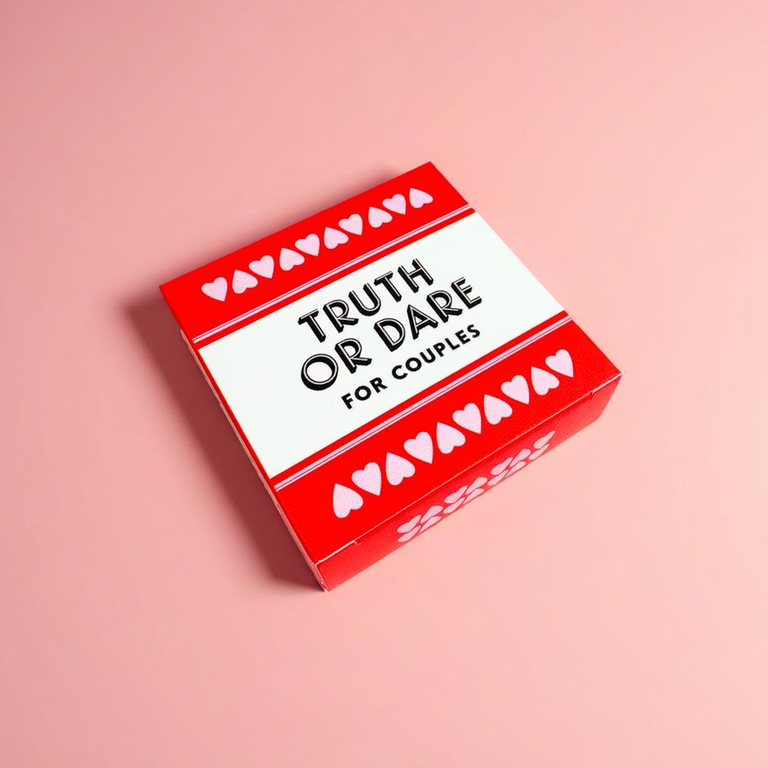 Truth Or Dare Themed Card Game, 1 Box Adult Couples & Family Game Cards, Family Fun Game, Party Game Supplies for Indoor & Outdoor