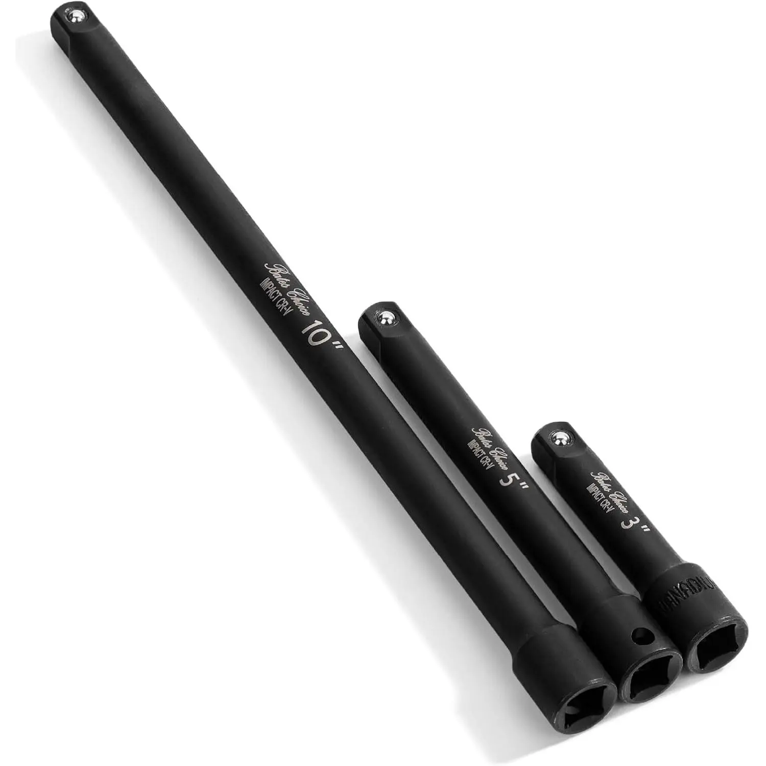-  Extension Bar Set, 3/8" Drive, 3 count, 3", 5", 10", 3/8 Ratchet Extension Bar