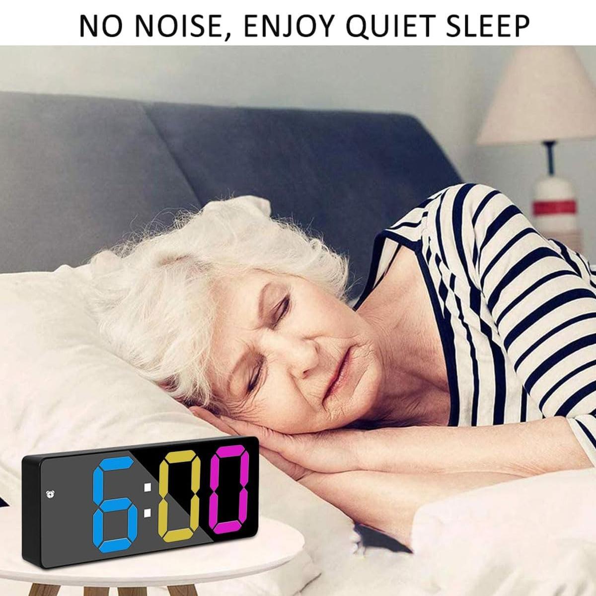 LED Digital Alarm Clock for Bedroom, Mini Size 12/24H LED Display Temperature Date Snooze Mode 3 Adjustable Brightness, Perfect for Living Room Office Desk LED Digital Alarm Clock for Bedroom, Mini Size 12/24H LED Display Temperature Date Snooze Mode 3 Adjustable Brightness, Perfect for Living Room Office Desk