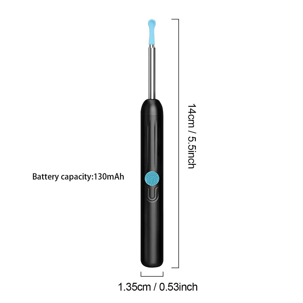 Ear Wax Removal Tool With Camera, 1 Set Portable Type-C Rechargeable Ear Cleaner, Waterproof Endoscope Ear Cleaning Tool