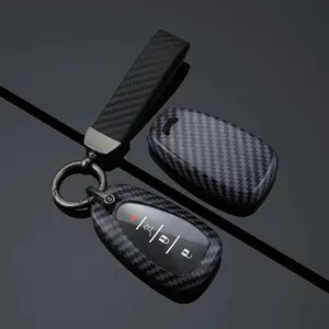 Carbon FibreCar Remote Key Cover Case For Chevrolet Blazer Camaro Cruze Equinox Malibu Sonic Spark Traverse Trax Volt Accessorie