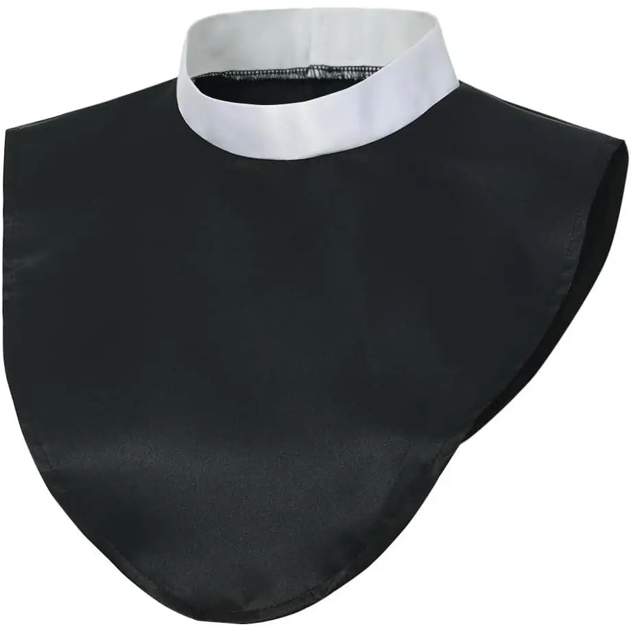 Clergy Dickey Collar Clerical Priest Shirt Collar Mini Shirt Front Adjustable Neckline(Gift)