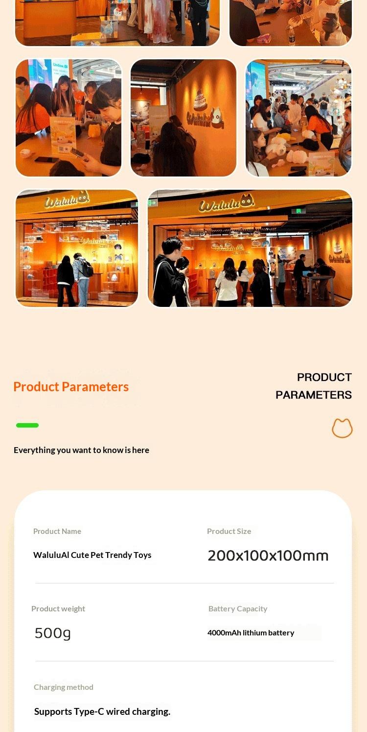 WALULU Cat AI Talking Toy Emotional Companion Plush Doll Children Trendy Gift Electronic Pet Interactive Plaything