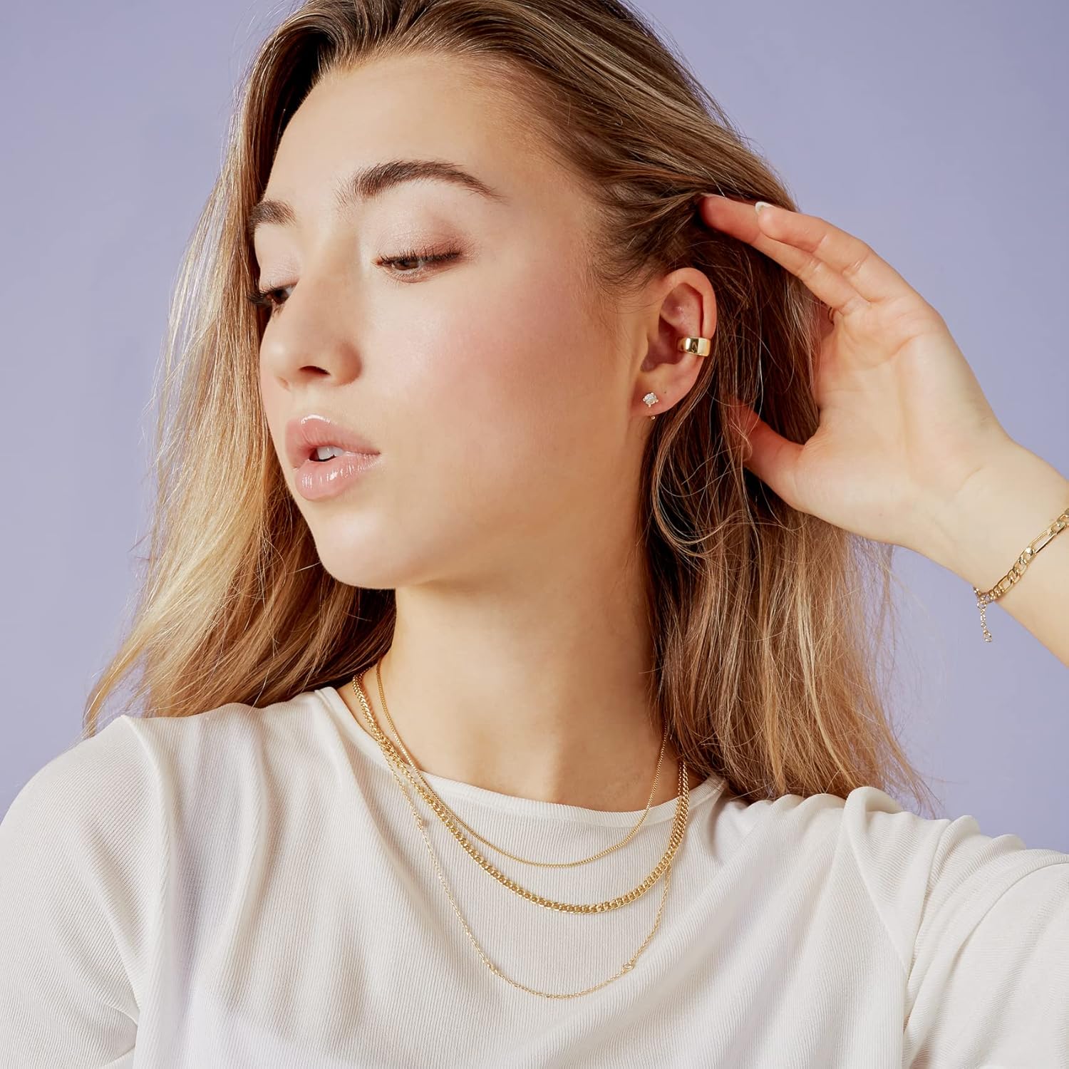 925 Sterling Silver Huggie Half Hoop Earrings |   Hypoallergenic Minimalist Tiny Cartilage Earring