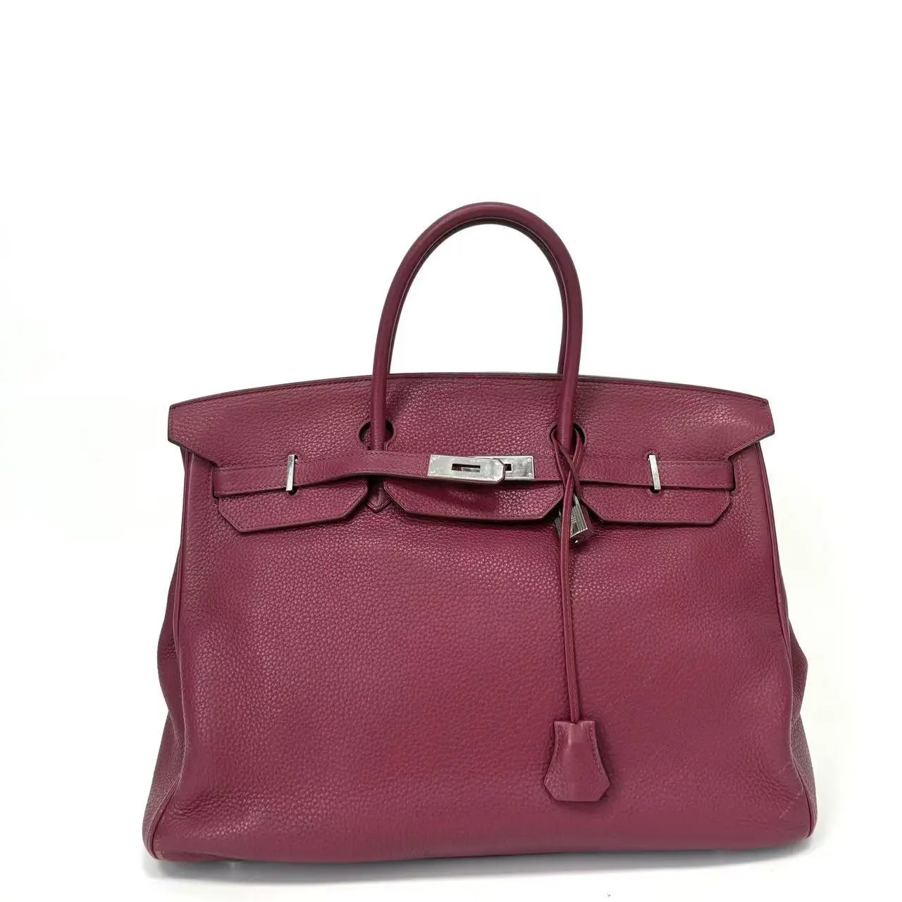Pre-owned Birkin 40 Classic Handbag for Women Red Togo Leather, Square Shape, N Stamp, Circa 2010, 35cm Base Length, N23016783