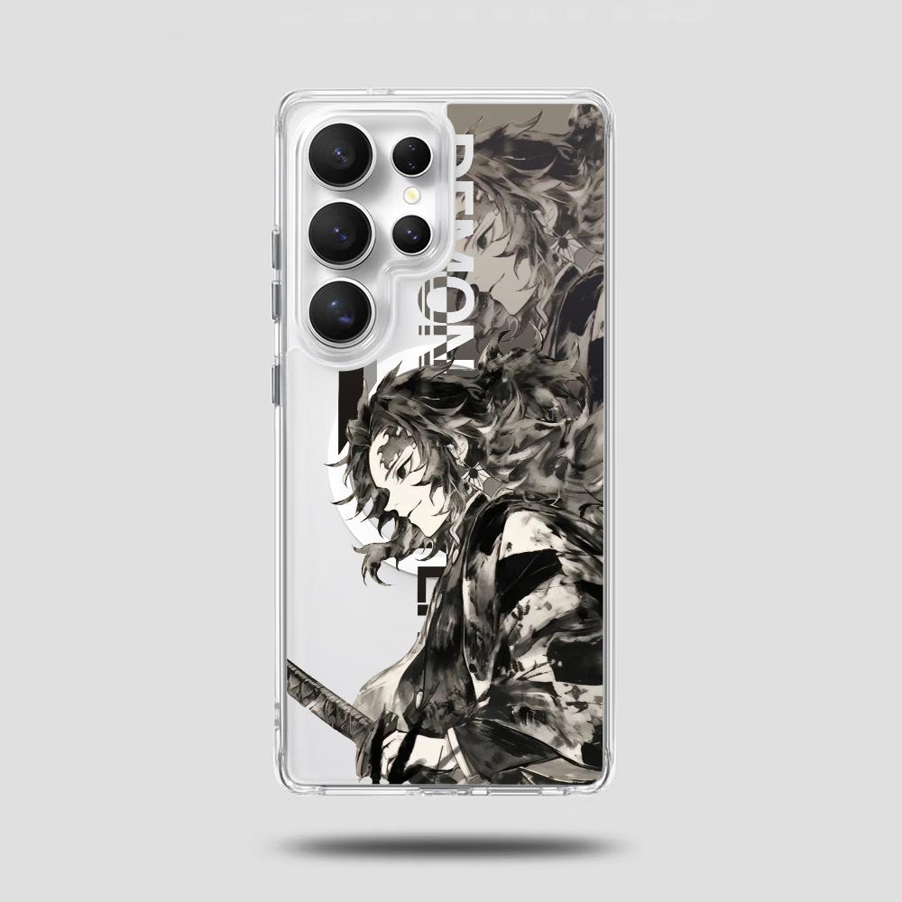 [Galaxy S26NEW]Demon Slayer Magnetic phone Case for Samsung S26/S25/S24/S23/S22/S21/S20/S10/NOTE20/NOTE10/NOTE9/PLUS/ULTRA/FE/A57/A56/A55/A54/A37/A36/A35/A34/A26/A25/A24/A23/A17/A16/A15/A14/A07/A06/A05,MagSafe gifts Transparent Shockproof Protective Cover