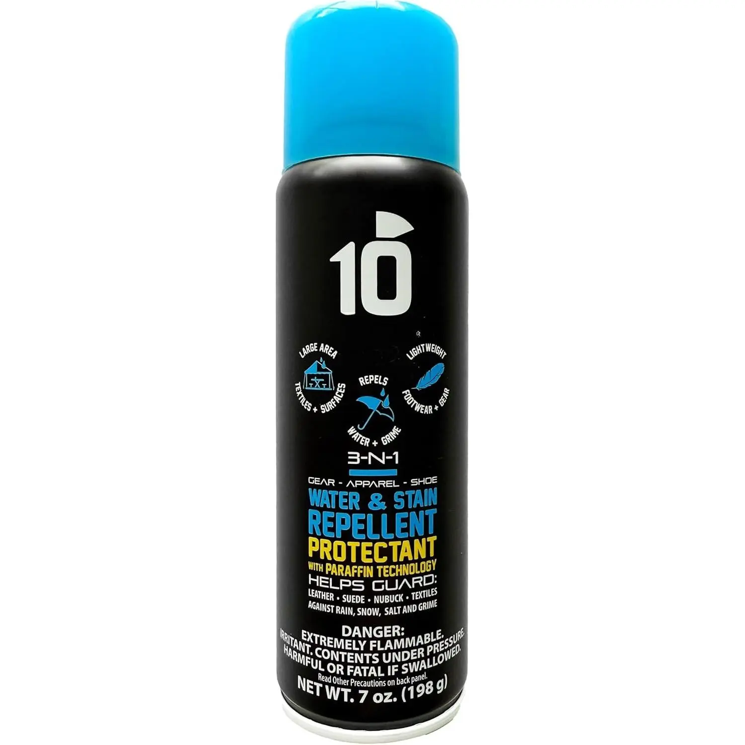 10  – Water Repellent  | Protects Footwear,  & Camping Gear | Durable, Lightweight, Breathable, Stain & Grime Resistant Protection,  Suede Protector   for  Boots