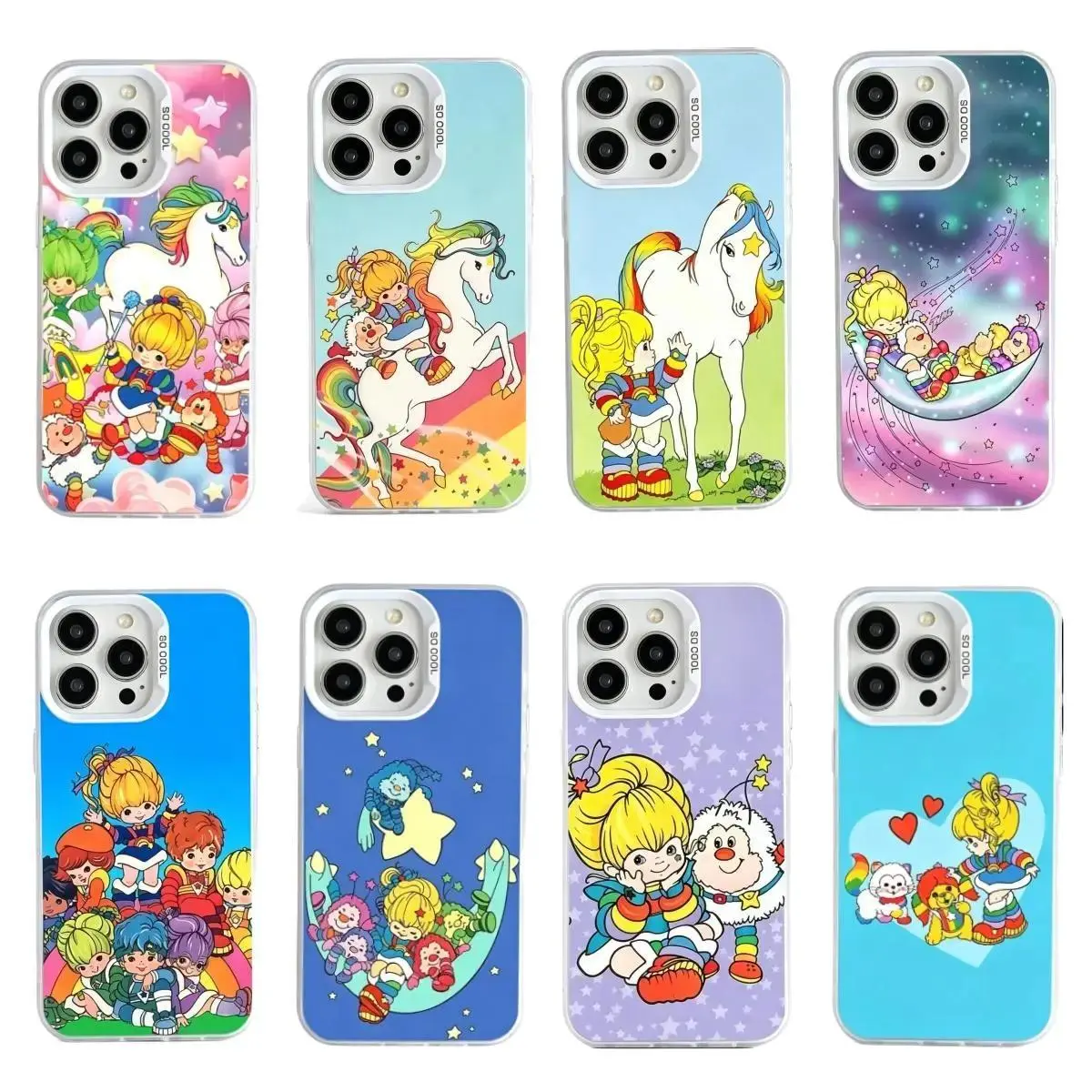 Cute R-Rainbow B-Brites Phone Case For iPhone 17 16 15 14 13 12 11 Pro ProMax Plus , Samsung  S26 S25 S24 S23 Plus Ultra Soft Case Anti Drop Cover.