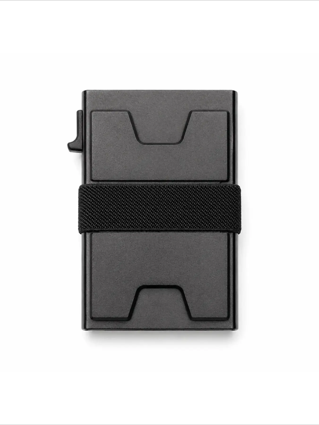 Men's Ultra-Thin Anti RFID Blocking Wallet, Magnetic Aluminum Pop-Up Card Case with Cash Band, Minimalist ID Credit Card Holder