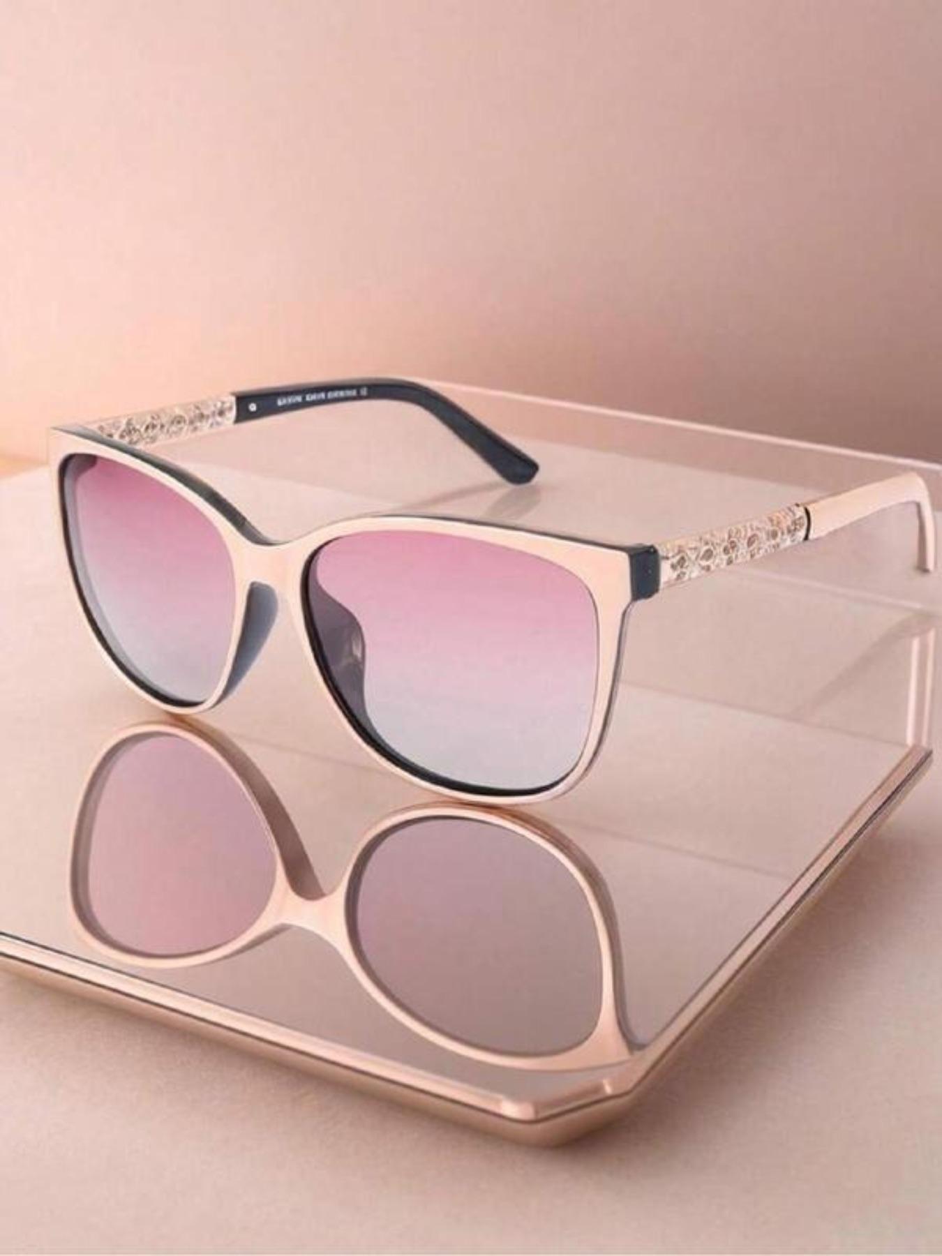 Women's Ombre Tinted Lens Eyeglasses, Trendy Casual Eyewear for Everyday Use, Fashion Accessories for Outdoor Activities