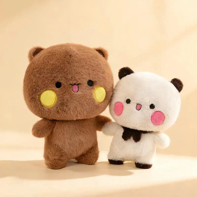 60cm Large Cute Couple Bubu and Dudu Plush Stuffed Animal Doll, Soft Home Decor Figurine, Kids' Birthday Gift Present