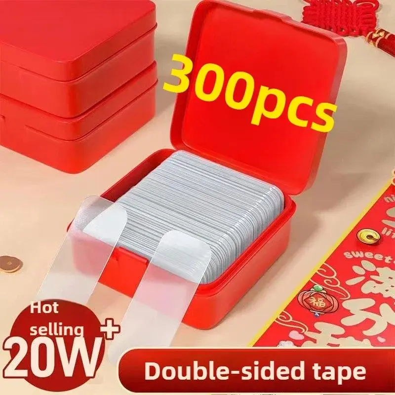 Double Sided Acrylic Adhesive Tape, Extra Powerful Waterproof Removable Mounting Tape Stickers for Sticking Objects to Bedroom Walls (10pcs, 4*1cm; 10/20/30/60/120/180pcs/set Options)