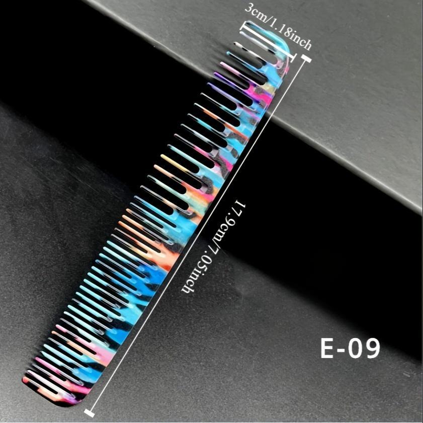Colorful Hair Comb Set, 6 Counts/set Dry & Wet Hair Comb, Anti-static Hair Styling Comb, Professional Hair Styling Tool for Salon & Barber Shop, Hair Care Tool
