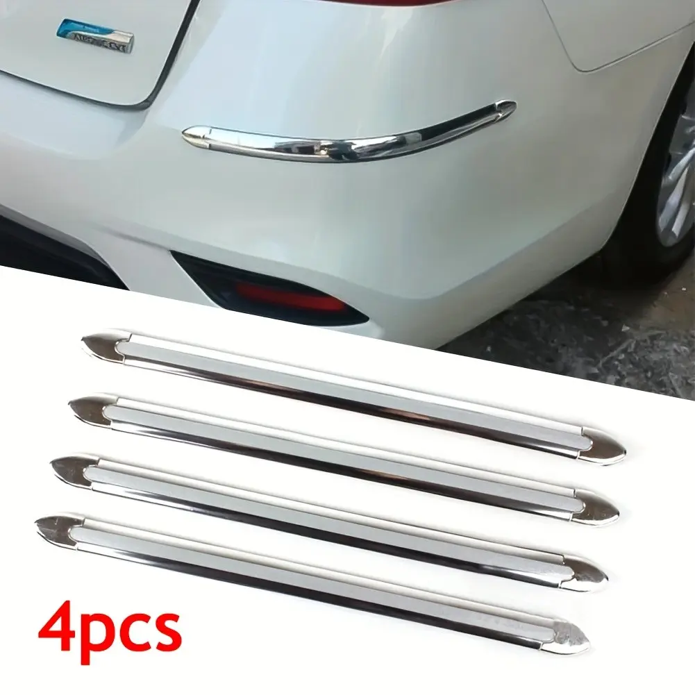 4-Piece Car Edge Bumper Protector Set, Anti-Scratch Bumper Guard, Durable Collision Protection, Essential Car Accessories