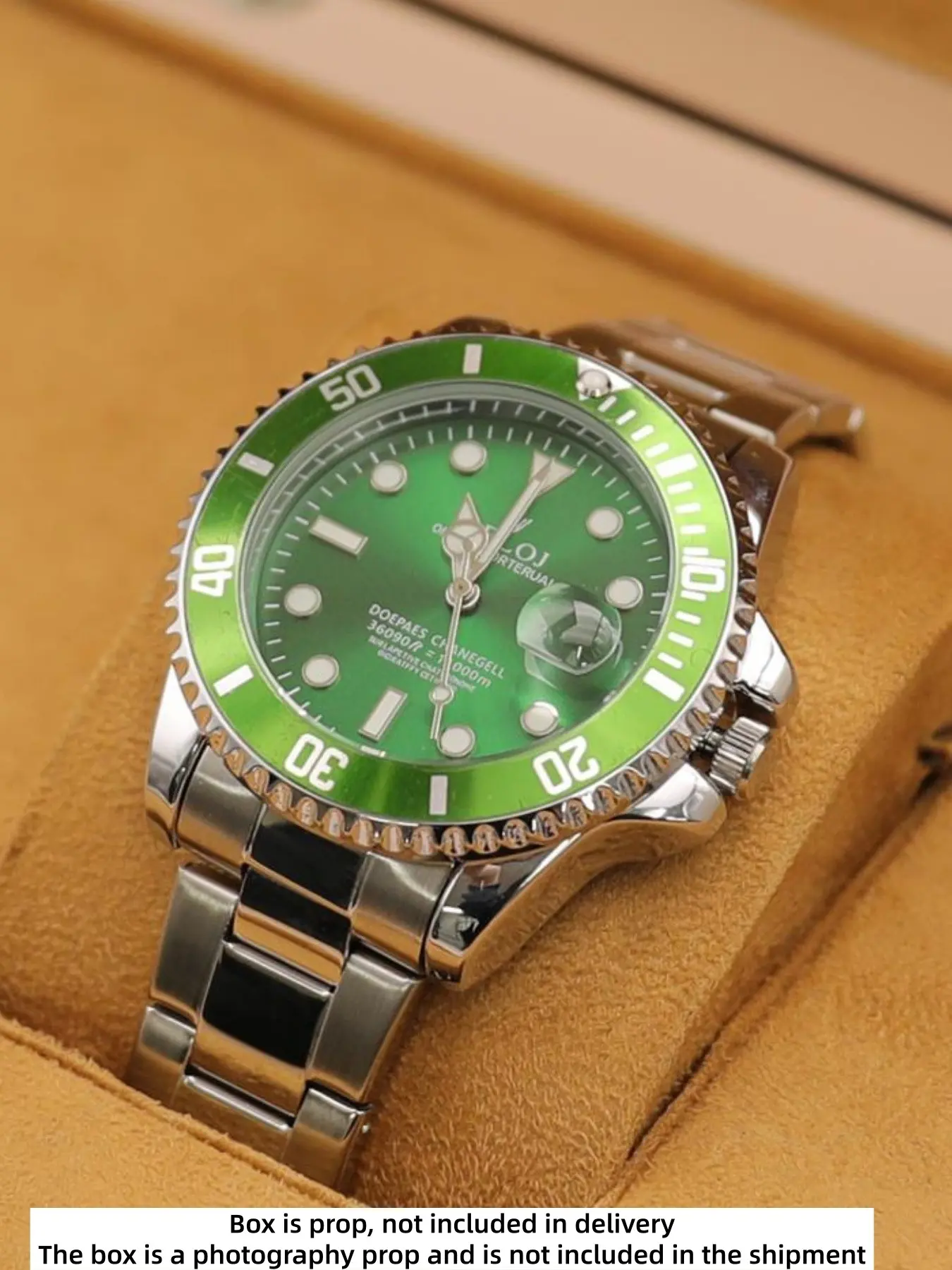 New Submariner Ghost Series Men's Quartz Watch, High Aesthetic Luxury Fashion Business Casual Unique Cool Social Guy Watch, Analog Quartz Wristwatch