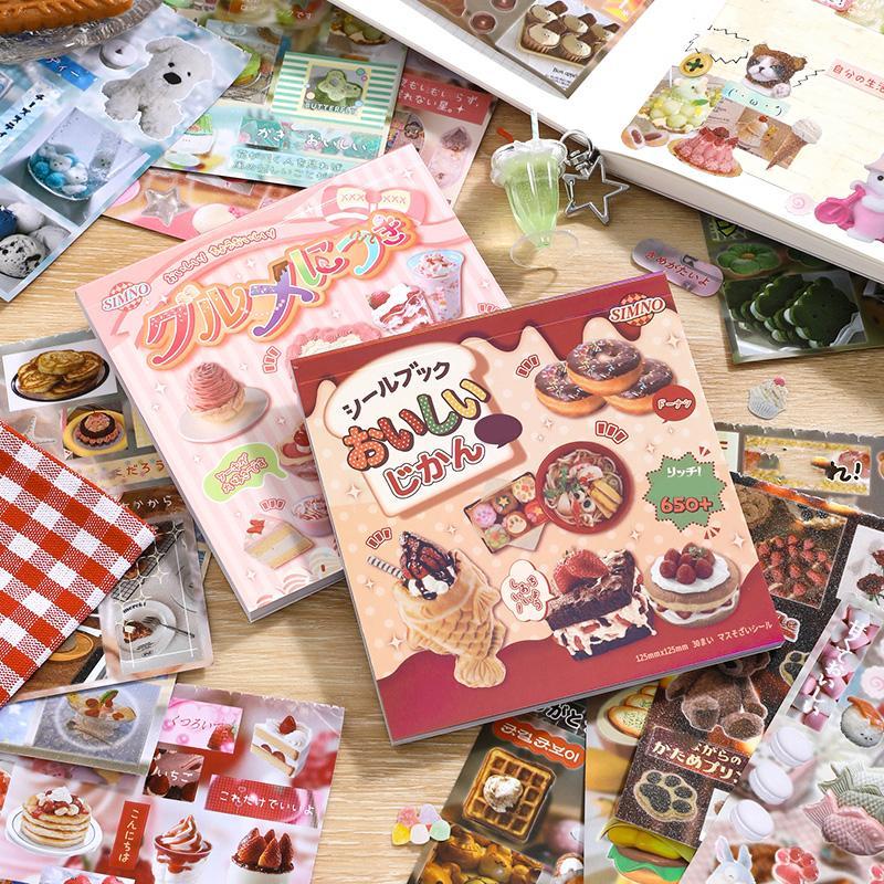 Food Themed Sticker Book, 30pcs/set Cute Food Pattern Stickers, DIY Decorative Sticker for Phone Case, Computer, Guitar, Bag, Water Cup, Scrapbook, Ornaments #TOP PICKS