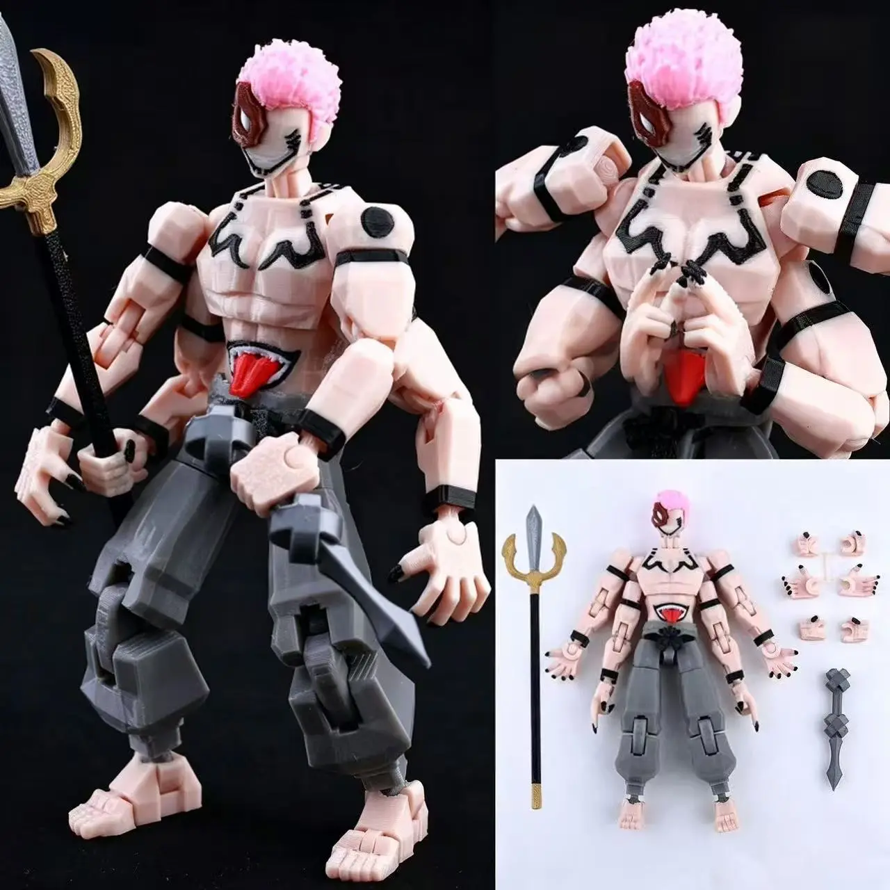 Spell Return to War Wujo Wushu Stall Lucky 13 Movable Figure Printing Toy Model Tide Play Decompression Tabletop Ornament