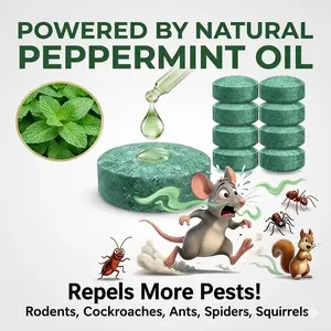 100% Natural Peppermint Mouse & Pest Repellent Balls (12 Pack), Safe Rodent Deterrent for Indoor, Outdoor, Home & Garage, Pet Friendly