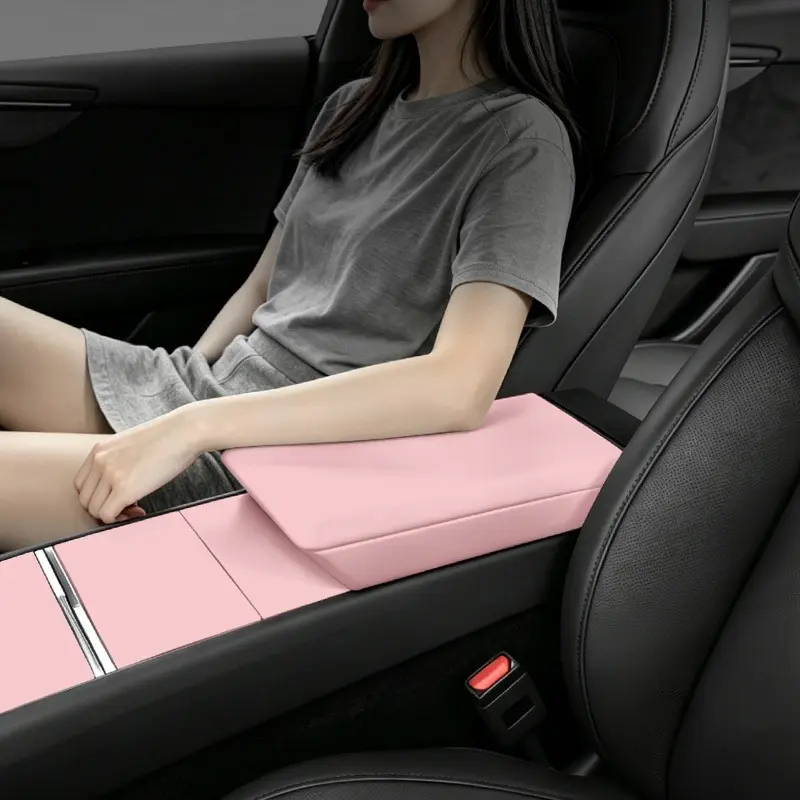 for Tesla Model 3 Highland 2024-2026, for Tesla Model Y Juniper 2025-2026, for Tesla Model Y L 2026 Silicone Center Console Armrest Cover Protector Pink