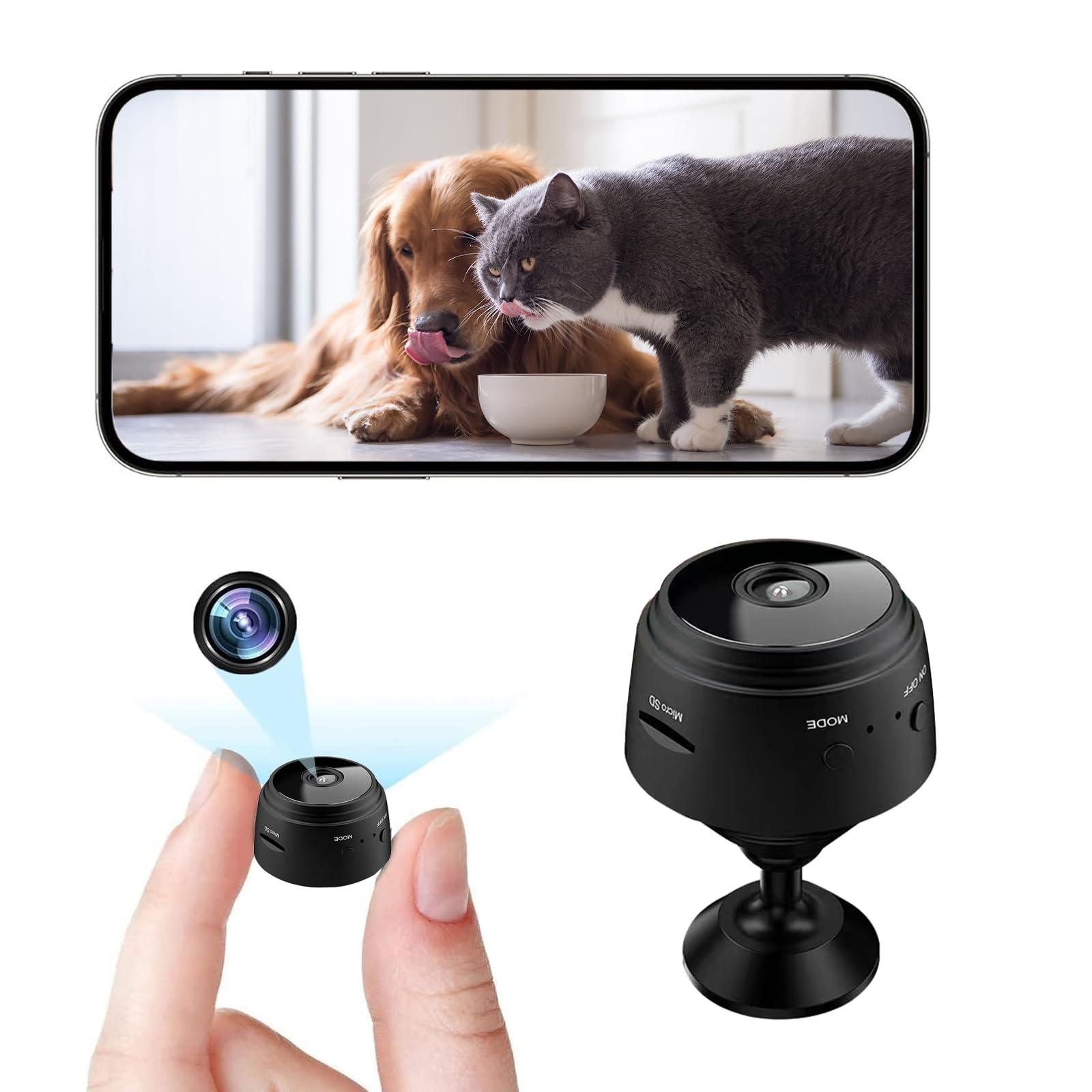 3-Pack A9 Mini Indoor Camera, USB Powered Compact Camera for Home, Office, Garage, Room & Small Space Observation