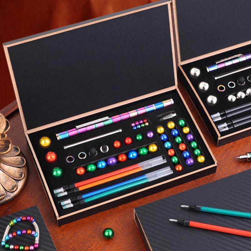 Black Technology Transformable Magnetic Pen Student Stress Relief Magnetic Levitation Multifunctional Magnet Pen Magnetic Toy