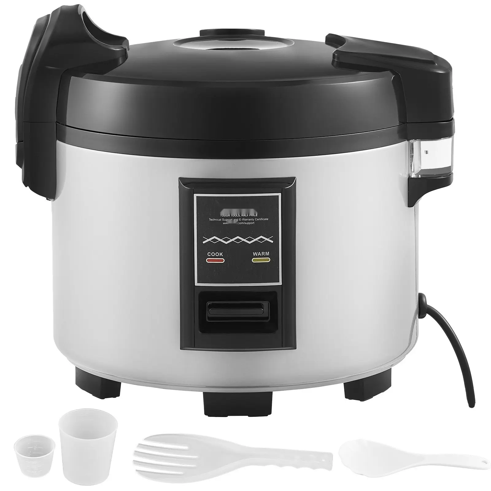 Commercial-Grade 45-Cup Rice Cooker With Non-Stick Inner Pot, 9 Liter Capacity, 12-Hour Keep Warm Function For Restaurant Service, Industrial-Quality, Durable Stainless Steel Exterior, Easy Cleaning And Quick Serving For Catering