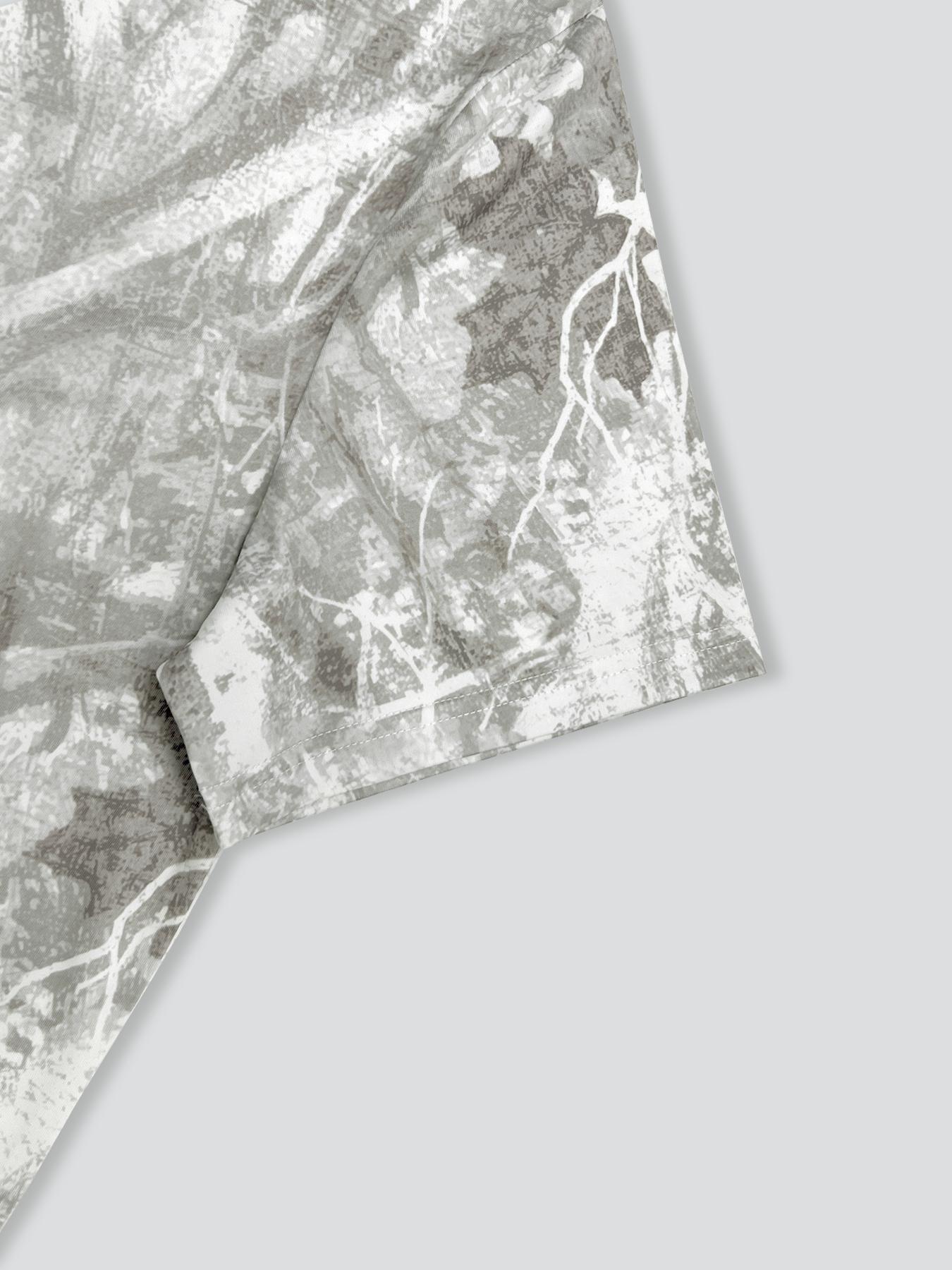 Unisex's Regular Fit All Over Print Short Sleeve Tee, Casual Streetwear Fashion T-shirt for Summer, Unisex Top for Daily Wear, Man