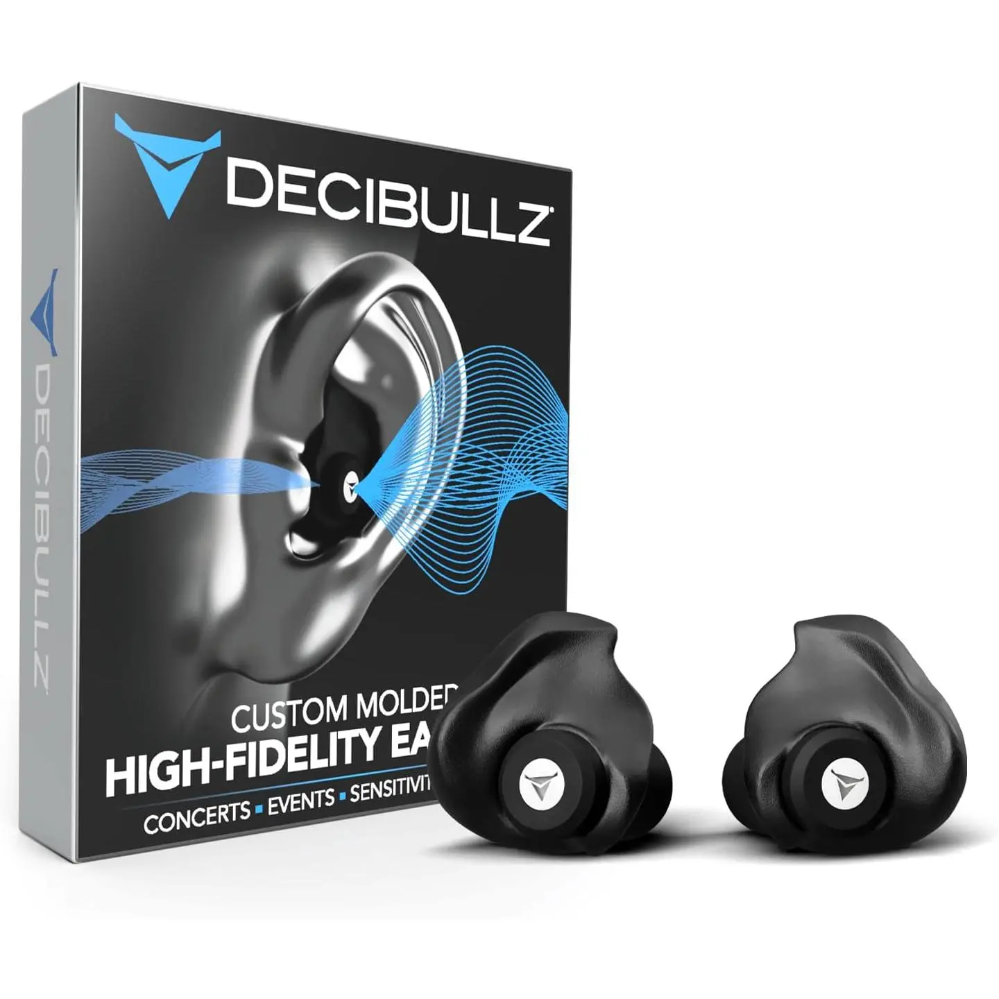 Silicone Swimming Earplugs - Custom Molded, High Fidelity Noise Reduction for Youth, Concerts, Swimming & Sound Isolation Sports Hearing Protection, Unisex, Musicians, Hifi
