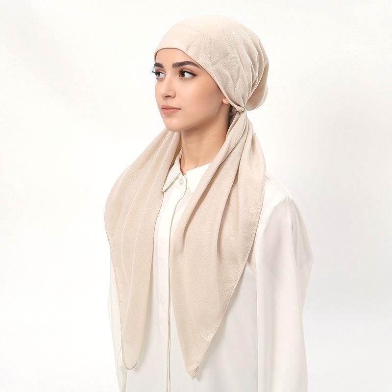 Women's Solid Color Hijab, Casual Versatile Breathable Hijab for Daily Wear, Fashion Accessories for Women & Girls, Muslim