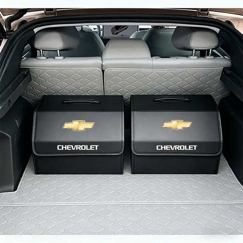 Car Trunk Organizer Box Large Capacity Folding Stowing Storage Bag For Chevrolet Corvette Montana TrailBlazer Silverado Traverse Camaro Suburban Equinox Bolt Cruze Malibu Colorado Trax SS Spark Captiva Onix Spin Impala Cobalt