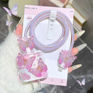 iPhone Cellphone Data Cable Protector, Anti-Tangle Design, Compatible with Apple 20w Fast Charging, Durable & Aesthetic, Multiple Sizes Available, Cellphone Accessory