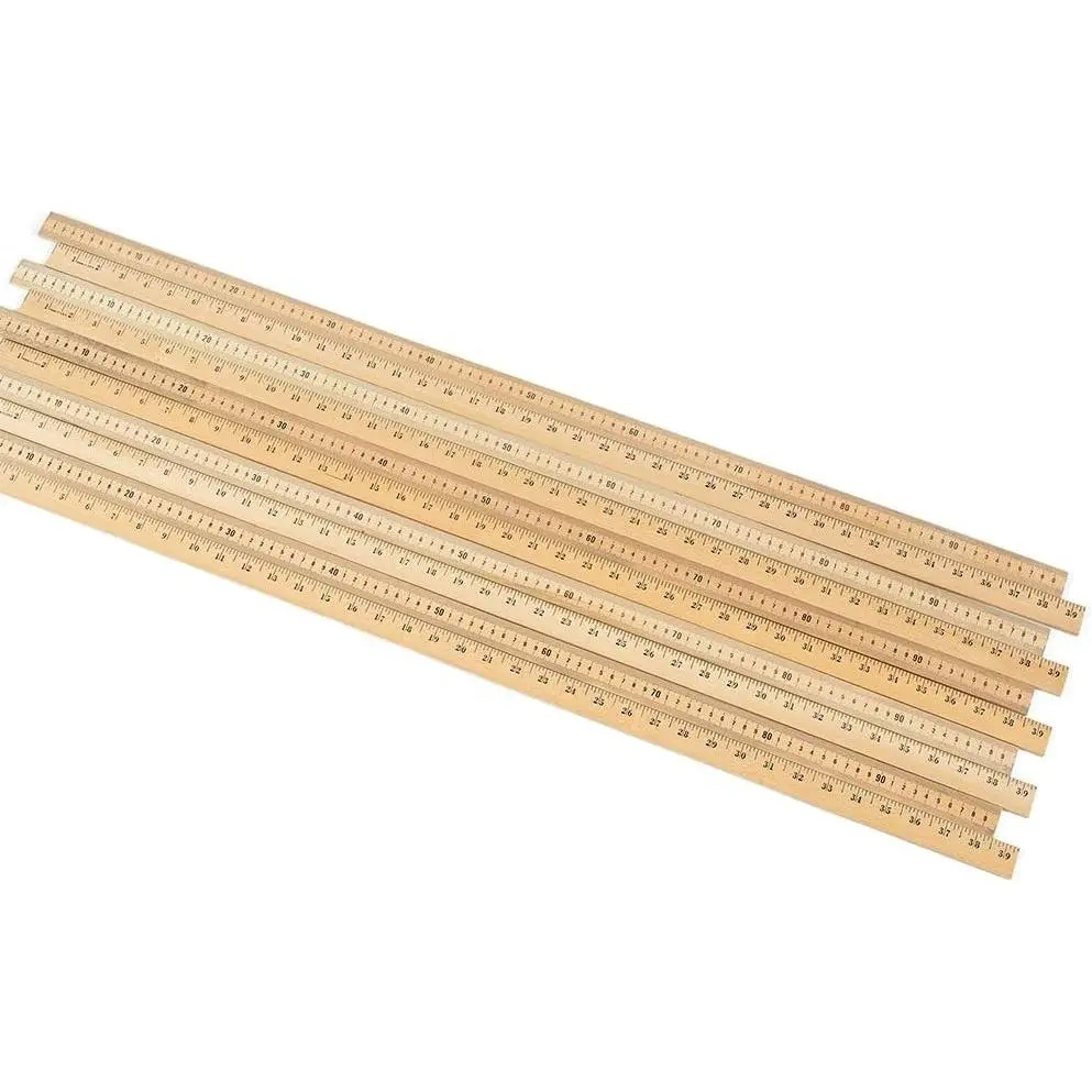 Wood Economy Meterstick/Yardstick for School Classroom, Home, or Office (Pack of 10)