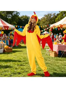 Costumes Accessories Adult Hen Rooster Bird Cosplay Costume Luxury Animal Mascot Outfit for Stage Performance Role Play