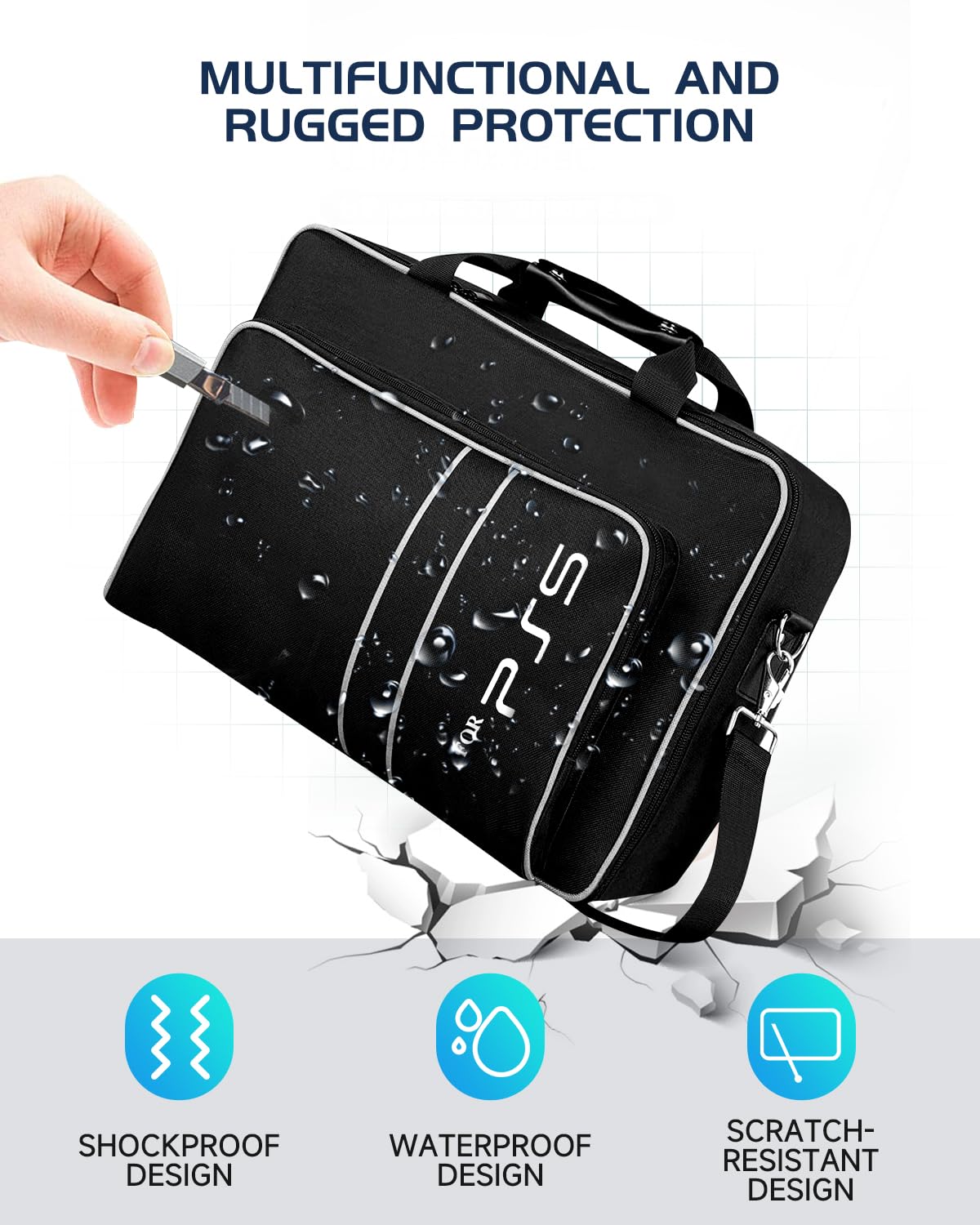 2026 For PS5 Travel Case for PS5 Protective Case Bag Suitable for PS5 Disc/Digital Edition Console, Controllers, Game Cards, Headset 2026 For PS5 Travel Case for PS5 Protective Case Bag Suitable for PS5 Disc/Digital Edition Console, Controllers, Game Cards, Headset