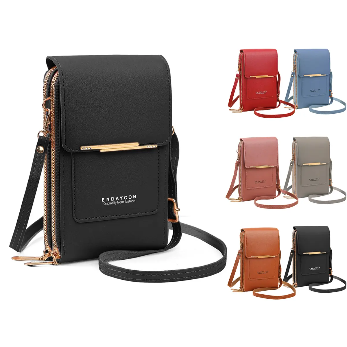 Touchscreen Phone Purse Crossbody Bag – Answer Calls Without Opening, Water-Resistant PU Leather, Adjustable Strap, Compact Hands-Free for Concerts Travel Shopping, 2026 Trendy Gift for Women Teens
